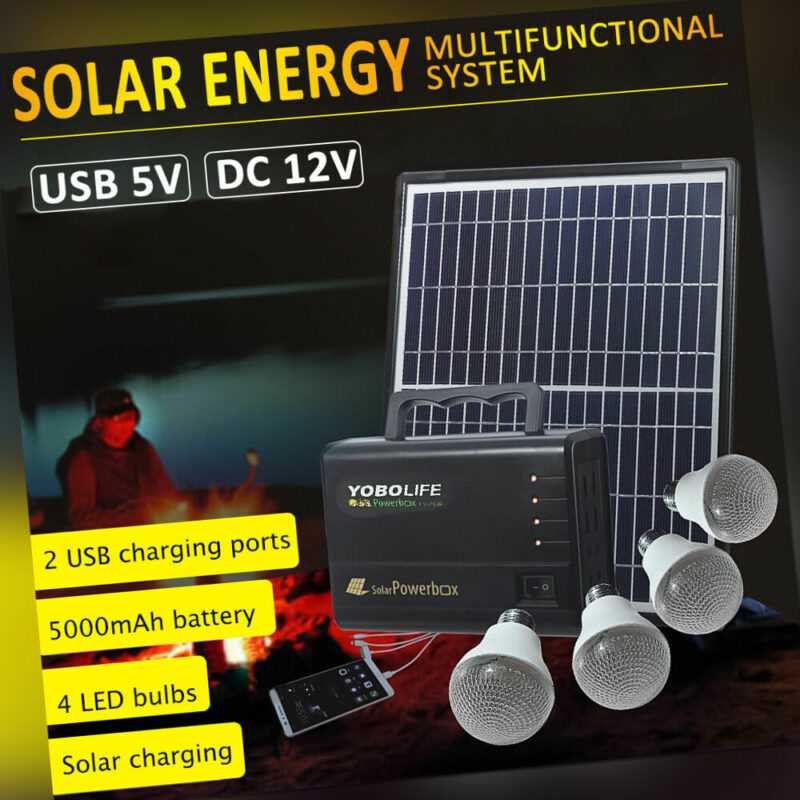 Solar Generator Power Station Solarpanel Ladegerät Kit Notstromver Stromspeicher