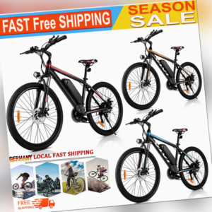 26/27,5''Elektrofahrrad E-bike Citybike E-Mountainbike 250W Shimano 21Gang.DHL67