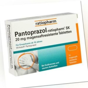 PANTOPRAZOL-ratiopharm SK 20 mg magensaftres.Tabl. 14 St 05520856