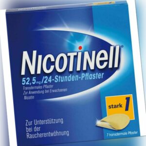 NICOTINELL 21 mg/24-Stunden-Pflaster 52,5mg 7 St PZN01261984