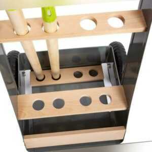 Gartentrolley-Set für Kinder, Gartengeräte, Rechen, Schaufel, 6 Teile