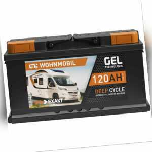 GEL Batterie 12V 120Ah Wohnmobil Batterie Solarbatterie Caravan Blei Gel Akku