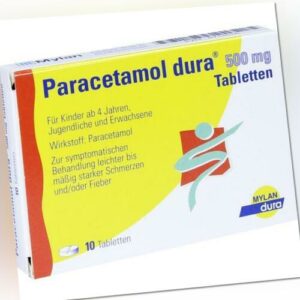 3x PARACETAMOL dura 500 mg Tabletten 10 St PZN: 6714516