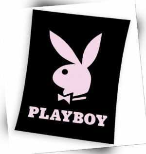 PLAYBOY Korall Fleecedecke Bunny Decke 150 x 200 cm