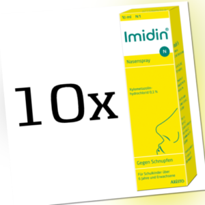 10x IMIDIN N Nasenspray 10 ml, PZN  04507581