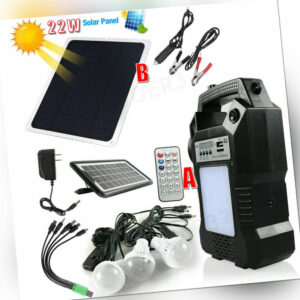 Tragbare Powerstation Solar Generatoren Beleuchtung Set Solarpanel Ladegerä Kit