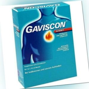 GAVISCON Advance Pfefferminz Suspension 12X10ml PZN 2240760