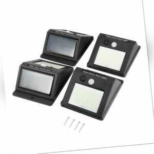 4X LED Solarleuchte mit Bewegungsmelder Außen Fluter Sensor Strahler Lampe Licht