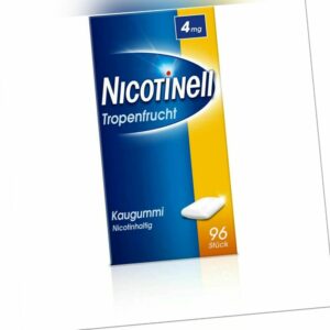 NICOTINELL Kaugummi Tropenfrucht 4 mg 96 St PZN09916717