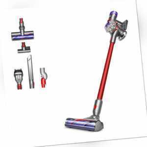 Dyson V8 Extra Neuware Kabelloser Staubsauger Silber/Rot