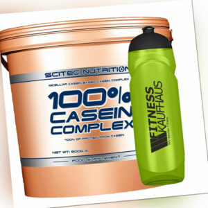 (20,18 EUR/kg) Scitec Nutrition 100% Casein Complex 5000g Eiweiss + Trinkflasche