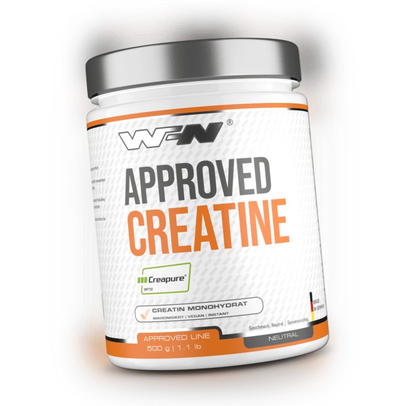 WFN Approved Creatine - Creapure - Creatin Monohydrat Pulver - 500g - Neutral
