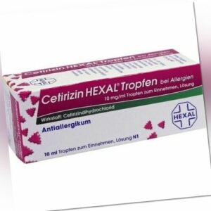 CETIRIZIN HEXAL Tropfen bei Allergien 10 ml 02579607