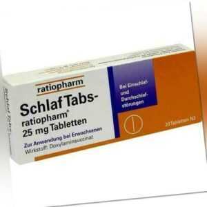 SCHLAF TABS-ratiopharm 25 mg Tabletten 20 St PZN 7707524
