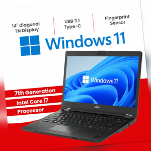Fujitsu Lifebook U747 Windows 11 Notebook Konfigurierbar bis 32 GB RAM 2 TB SSD