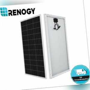 Renogy Solarmodul Monokristallin 100W 12V (Schlankes Design) für RV/Wohnmobil