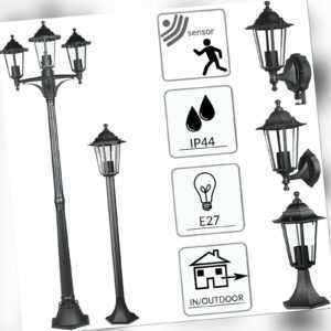 Außenleuchte Gartenlaterne Kandelaber Wandleuchte Außenlampe Sockelleuchte E27
