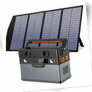 ALLPOWERS Tragbare Power Station 700W Camping Generator Mit 1x120W Solar Panel