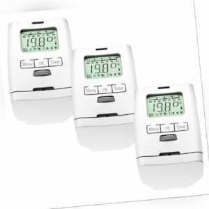 3 Stück Elektronischer Heizkörperthermostat programmierbar Thermostat HT 2000
