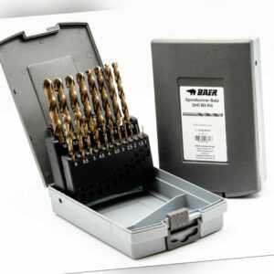 HSSE Cobalt Spiralbohrer Satz 1 - 10mm BAER Bohrer Extrembohrer Set Titan INOX