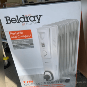 Beldray elektrisch Ölgefüllter Kühler mit thermostat, 7 fin ölradiator 1500W, Tr