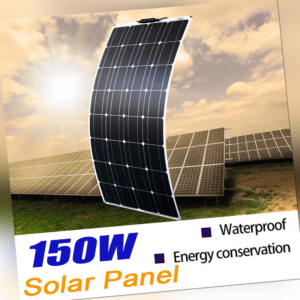 150W Flexible Solarpanel Monokristallin Solarzelle Sonnenkollektor Solarmodul DE