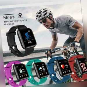 Wasserdicht  Smartwatch Armbanduhr Fitness Tracker Pulsuhren Schrittzähler -