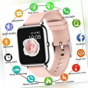 Bluetooth Smartwatch Armband Pulsuhr Blutdruck Fitness Tracker für Herren Damen