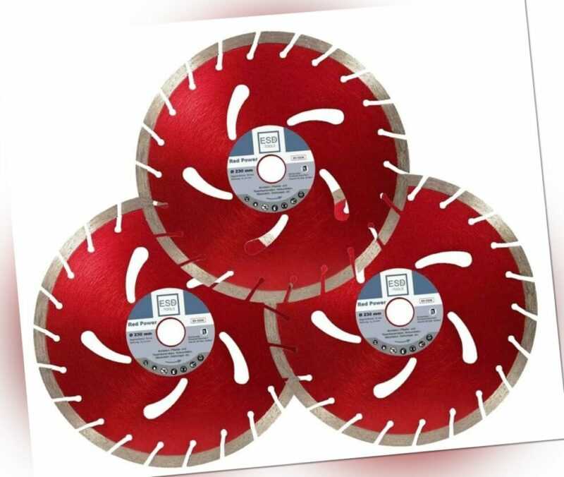 3 x 230 Diamanttrennscheibe Profi Diamantscheibe für Beton