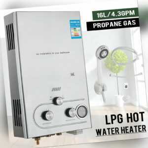 16L Warmwasserspeicher Durchlauferhitzer Propan Warmwasserbereiter Boiler