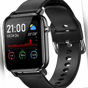 Smartwatch Bluetooth Armbanduhr Herzfrequenzmessung Blutdruck Fitness Tracker