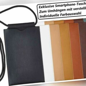 Handy Tasche Hülle mit Kordel zum Umhängen für LG Sony HTC Honor Samsung