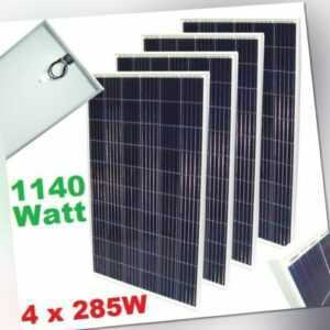 4 Stück Solarpanel Solarmodul 56421SO Poly Solarzelle 285W Solar Photovoltaik