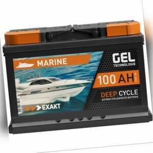 GEL Batterie 12V 100Ah Solarbatterie Bootsbatterie Marine Boot Schiff Gel Akku