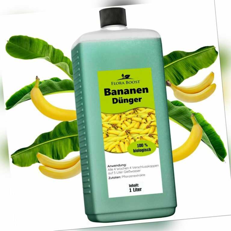 Bananen Pflanzen Dünger Flüssigdünger für Bananen Stauden Musa 1 Liter