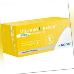 VITAMIN C AXICUR 500 mg Filmtabletten 100 St PZN 17260656