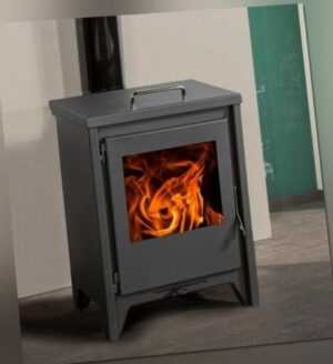 EEK A+ Kaminofen Juan Panadero Bordeaux ECODESIGN mit Herdplatte - 7,4 kW ...