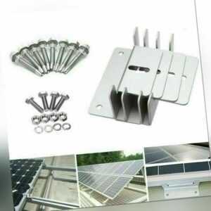 8 Stück Solarmodul Halterung Befestigung Aluminium Z Winkel Solar Modul Halter~