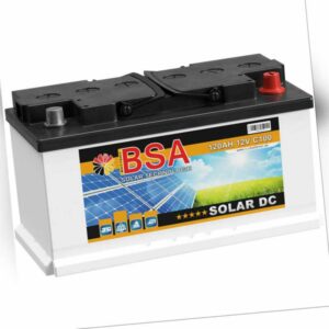 Solarbatterie 120Ah 12V Wohnmobil Versorgungsbatterie Boot Solar Batterie 100AH