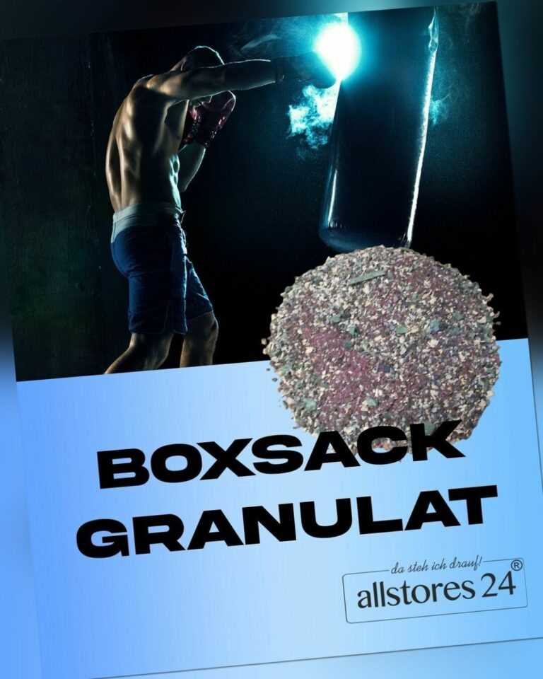 Boxsackgranulat Boxsackfüllung Gummimgranulat Set:  2x20kg bunt