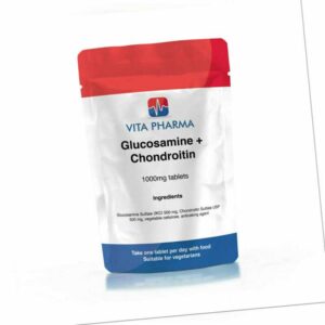 Glukosamin Plus Chondroitin 1000mg (60 Tabletten) Gelenk Pflege Knie Ellenbogen