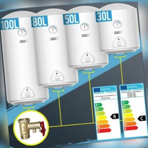 Aquamarin® Elektrospeicher Warmwasserspeicher Boiler Wasserboiler 30 50 80 100L