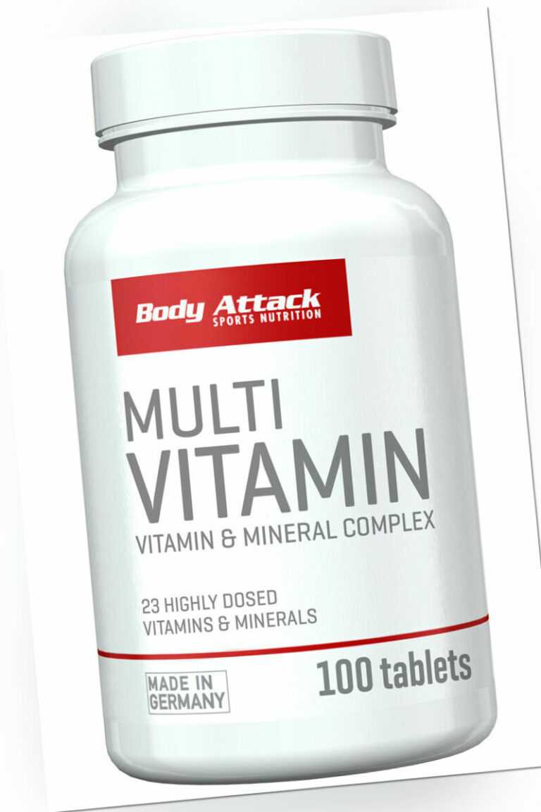 Body Attack MULTI VITAMIN - 100 Tabs - Multivitamin Mineral Komplex Tabletten