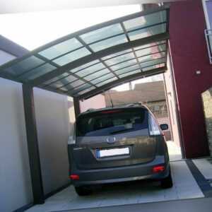 Ximax Design Carport Portoforte Typ 60 Standard Mattbraun L 4,95 m x B 2,70 m