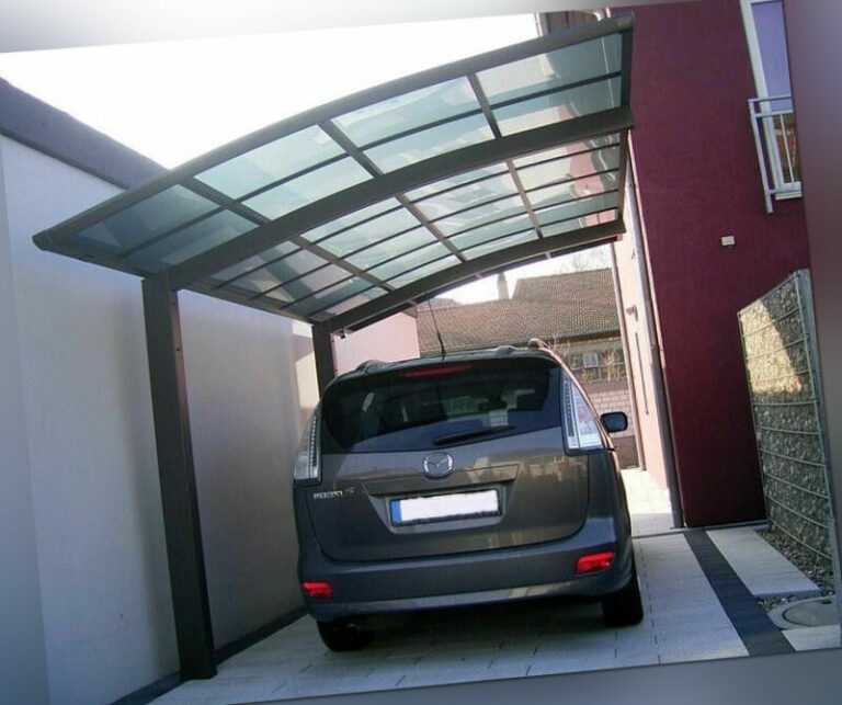 Ximax Design Carport Portoforte Typ 60 Standard Mattbraun L 4,95 m x B 2,70 m