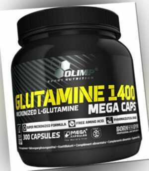 Olimp Glutamine 1400 Mega Caps - 300 Kapseln - Aminosäuren + Mega Bonusauswahl