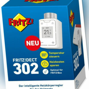 AVM FRITZ!DECT Fritz 302 Smart Heizkörperthermostat Heizkörperregeler Weiß NEU