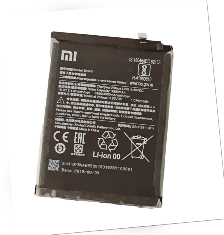 Original Xiaomi Akku BN46 Redmi 7 Redmi Note 6 Note 8 8T Batterie Accu NEU