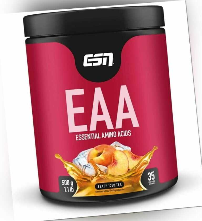 ESN EAA ESSENTIAL ENTHÄLT ALLE 8 AMINOSÄUREN + BCAAs  500g DOSE 35 PORTIONEN