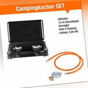Gaskocher 2|3|4 Flammiger Camping Gaskochfeld Gasherd Outdoor Propangas Kocher